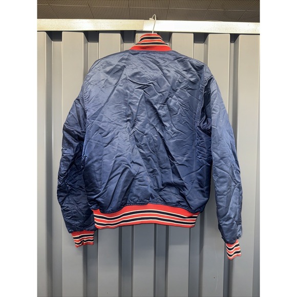 Vintage 80s Boston Red Sox MLB Diamond Collection Starter Satin Bomber Jacket XL - Picture 7 of 14